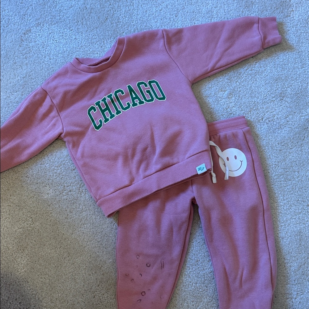 MINI WONDER 2T “CHICAGO” Matching Sweat Set